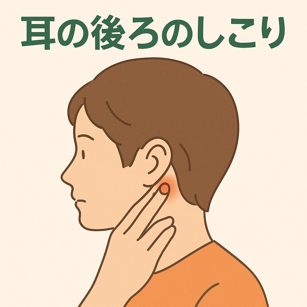 耳の後ろのしこりの正体は？画像と症状でわかる原因と受診科の完全鑑別