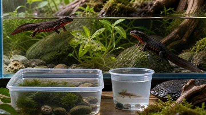 アカハラ イモリ 幼体の育て方｜上陸期の溺死を防ぎ拒食を克服する飼育の極意