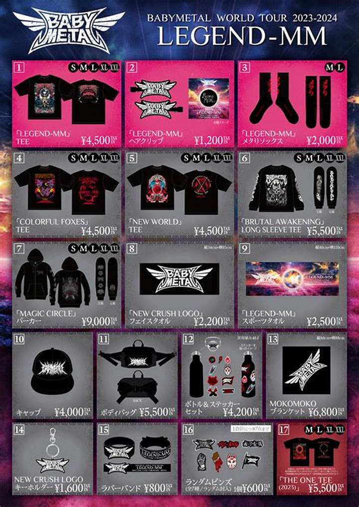 狂熱を生むBabymetalグッズの深遠なる世界：爆発的人気の裏側とプレミアム化する神殺しの金属ギア