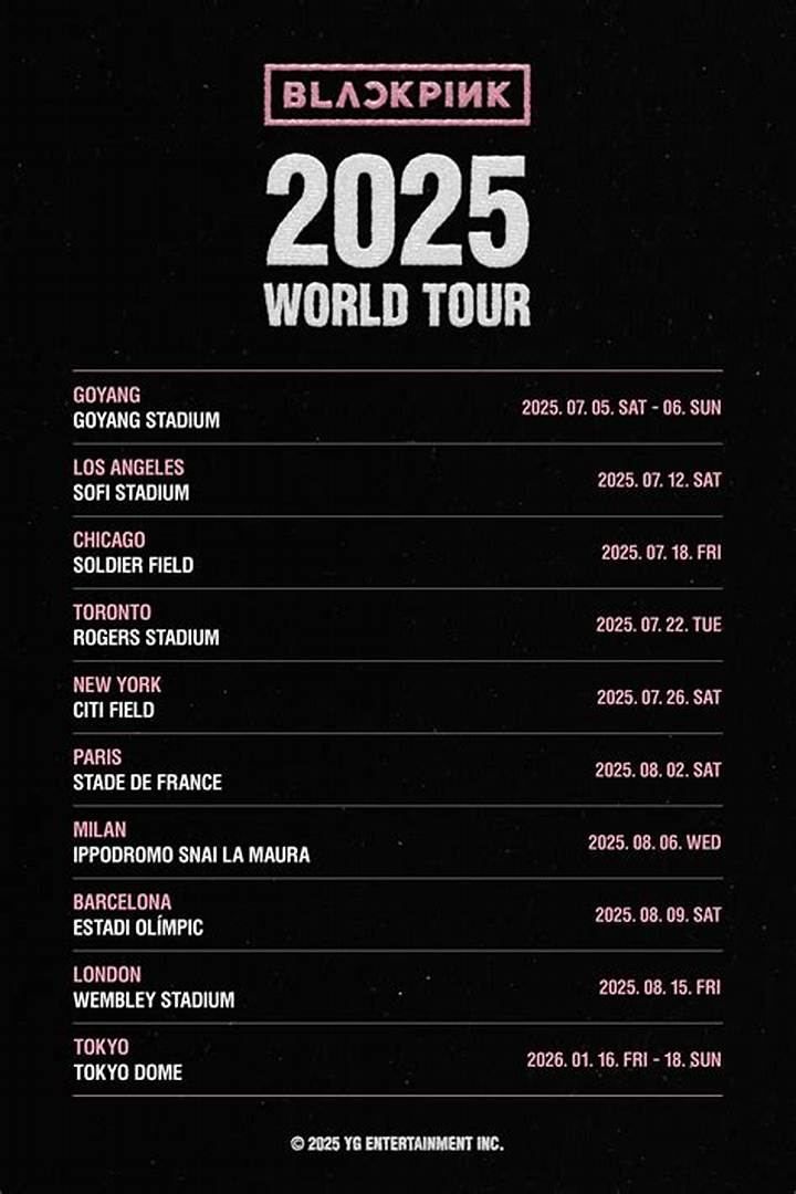 Blackpinkワールドツアー日程徹底解説！2025-2026年東京ドームから世界スタジアム公演まで全網羅
