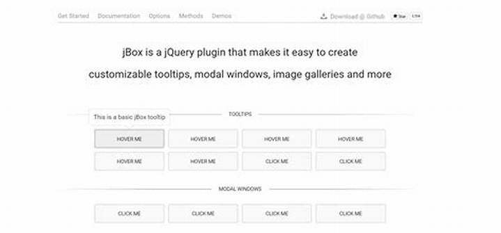 JBoxプラグイン徹底解説：jQueryでモーダルやツールチップを簡単に実装する方法
